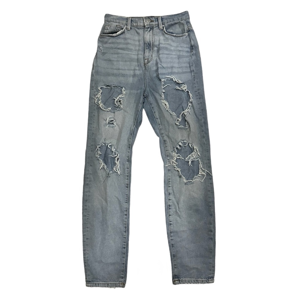 Urban Outfitters BDG Ripped High-Rise Light Blue Mom Jeans